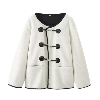 Retro Chenille Wool Women's Young Chenille Coat Coat