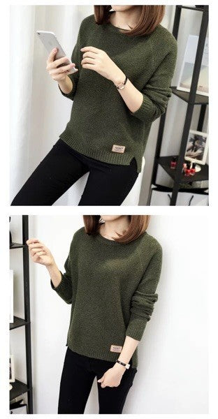 Women's Pullover Loose Knit Sweater