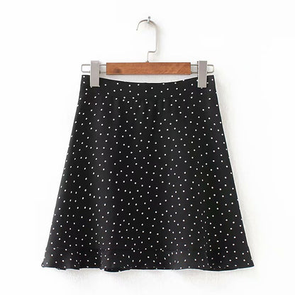 European and American smart lotus hem mini flower skirt short skirt high waist sexy A-shaped skirt half-length skirt summer