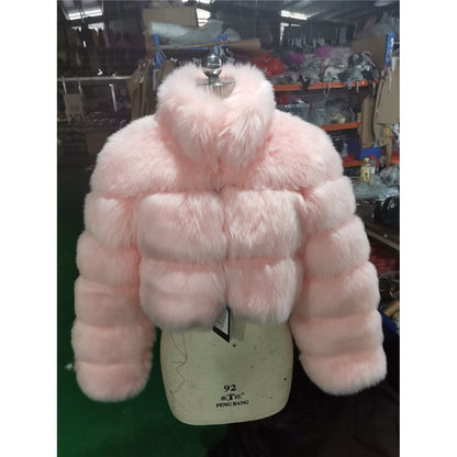 European And American Short Fur Coat For Women