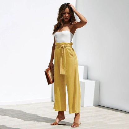 Cropped Wide Leg Cropped Pants