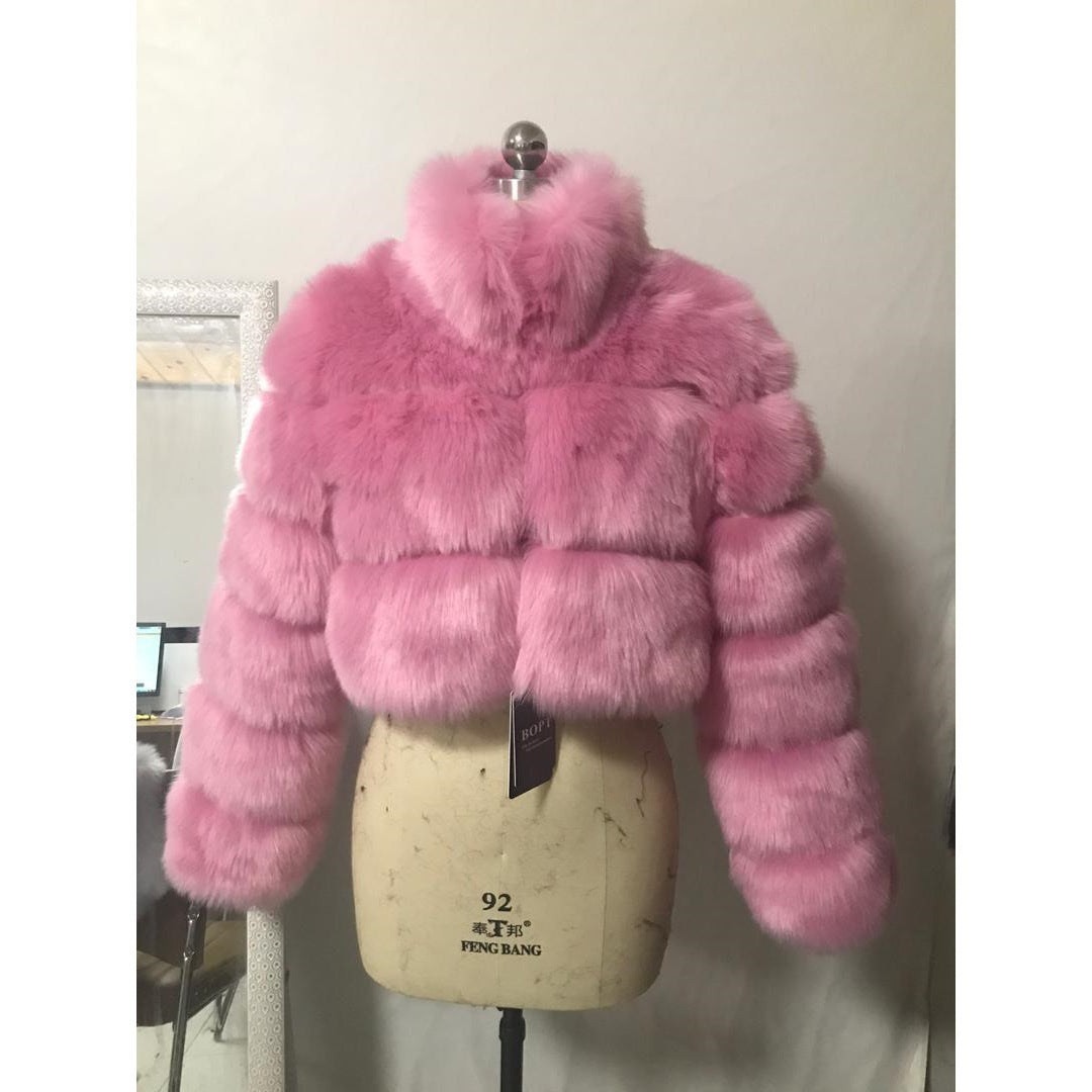 European And American Short Fur Coat For Women