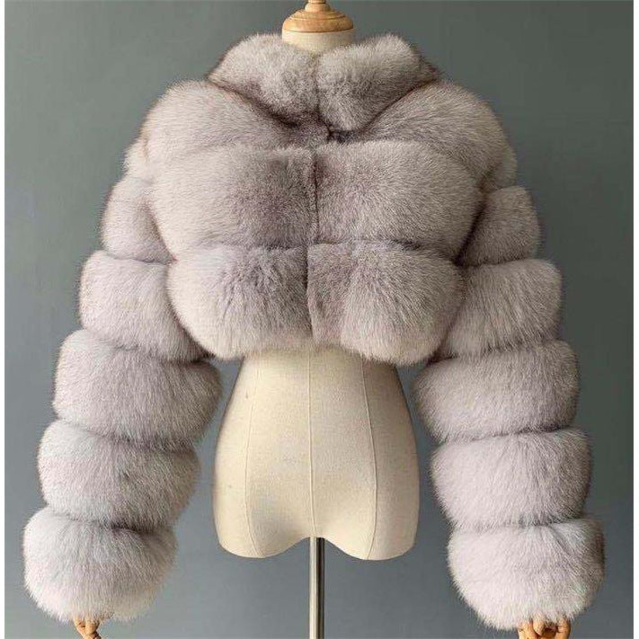 European And American Short Fur Coat For Women