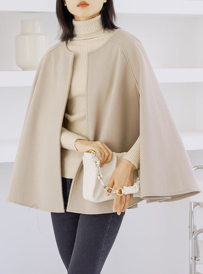 Autumn And Winter Woolen Overcoat Women's Autumn All-matching Outer Wear Shawl